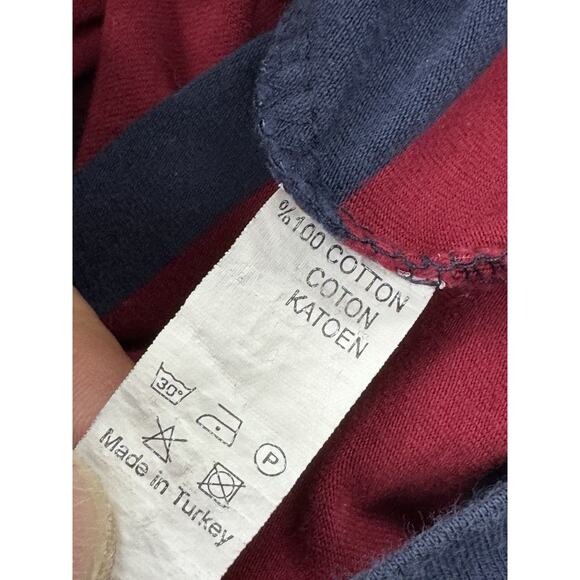 Louis Park 1984 Long Sleeve Red Blue Rugby Shirt Active Preppy Retro Academia - Picture 6 of 6